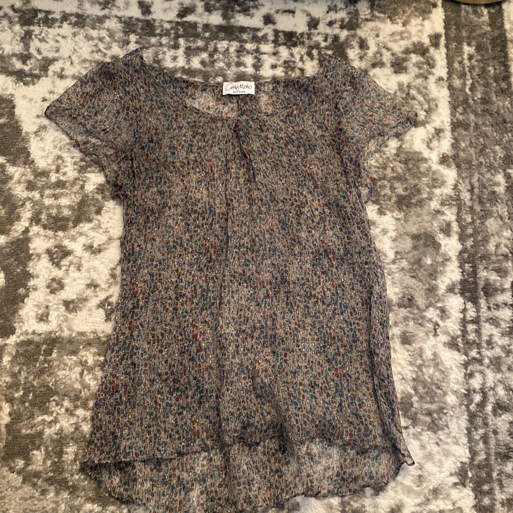 Sheer Grey Blouse